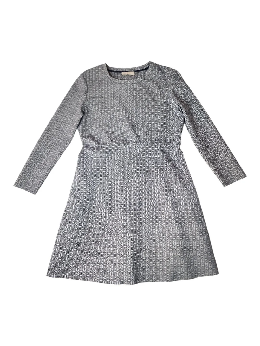 Tory Burch Corinne Gemini Link Knit Dress 3/4 Sleeve Fit & Flare Size S/M Approx